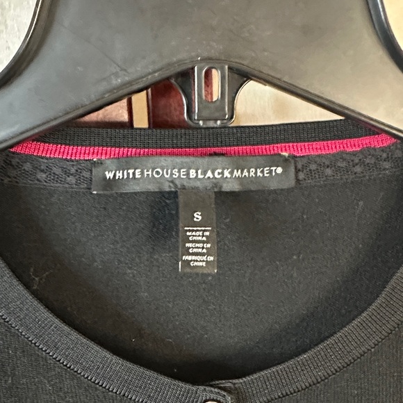 White House Black Market Black Cardigan Sweater - Picture 2 of 9